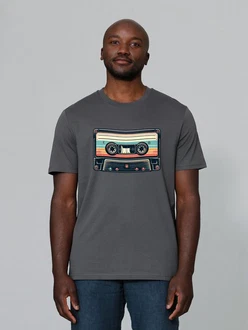 wat? Apparel T-Shirt Retro Kassette