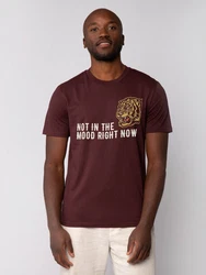 wat? Apparel T-Shirt Not in the mood Dunkelrot