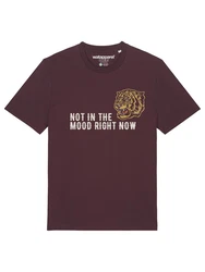 wat? Apparel T-Shirt Not in the mood Dunkelrot
