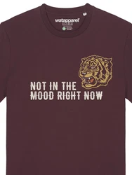 wat? Apparel T-Shirt Not in the mood Dunkelrot