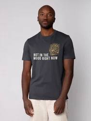 wat? Apparel T-Shirt Not in the mood Dunkelblau/Dunkelgrau