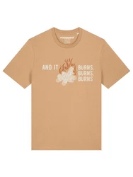 wat? Apparel T-Shirt And it burns Braun/Beige