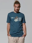 wat? Apparel T-Shirt And it burns Blau/Braun/Grau