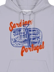 wat? Apparel Hoodie Sardines Portugal Grau/Hellgrau