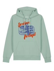 wat? Apparel Hoodie Sardines Portugal Hellgrün/Grün