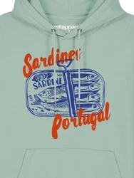 wat? Apparel Hoodie Sardines Portugal Hellgrün/Grün