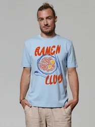 wat? Apparel T-Shirt Ramen Club Hellblau/Blau