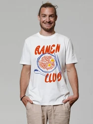 wat? Apparel T-Shirt Ramen Club Beige/Orange/Rot/Braun/Creme/Gelb