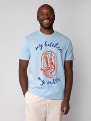 wat? Apparel T-Shirt My kitchen my rules Hellblau/Blau