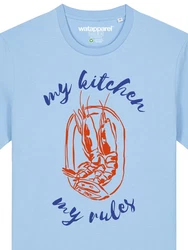 wat? Apparel T-Shirt My kitchen my rules Hellblau/Blau