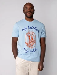 wat? Apparel T-Shirt My kitchen my rules Hellblau/Blau