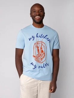 wat? Apparel T-Shirt My kitchen my rules Hellblau/Blau wat? Apparel T-Shirt My kitchen my rules Hellblau/Blau