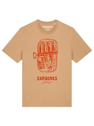 wat? Apparel T-Shirt Sardines Portugal Gelb/Orange/Beige