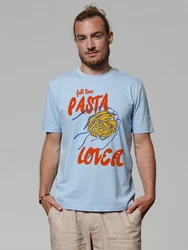 wat? Apparel T-Shirt Pasta lover Hellblau/Blau