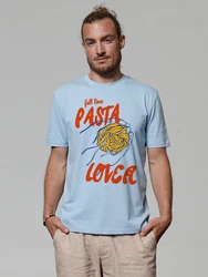wat? Apparel T-Shirt Pasta lover Hellblau/Blau