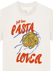 wat? Apparel T-Shirt Pasta lover Beige/Gelb/Rot/Creme