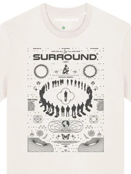 wat? Apparel T-Shirt Surround Weiß/Grau/Gelb/Creme/Rot/Beige