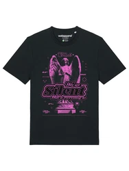 wat? Apparel T-Shirt Silent Rosa/Schwarz