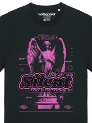 wat? Apparel T-Shirt Silent Rosa/Schwarz