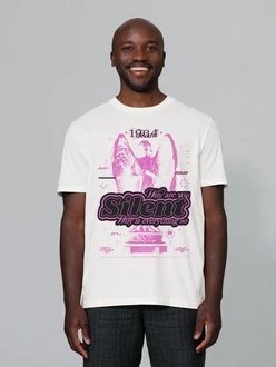 wat? Apparel T-Shirt Silent Rosa/Weiß