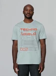 wat? Apparel T-Shirt Technoworld Grün/Hellblau/Türkis/Hellgrün/Schwarz