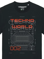 wat? Apparel T-Shirt Technoworld Schwarz/Orange