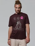 wat? Apparel T-Shirt Fake Reality Dunkelrot/Lila/Bordeaux/Rosa