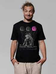 wat? Apparel T-Shirt Fake Reality Blau/Schwarz/Braun