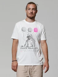 wat? Apparel T-Shirt Fake Reality Weiß/Blau/Rosa/Rot/Braun