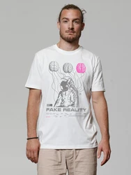wat? Apparel T-Shirt Fake Reality Weiß/Blau/Rosa/Rot/Braun