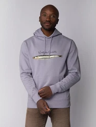 wat? Apparel Hoodie Niedliche Sardelle Grau/Lila/Hellgrau