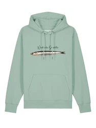 wat? Apparel Hoodie Niedliche Sardelle Grün/Hellgrün
