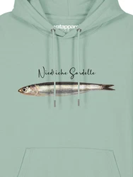 wat? Apparel Hoodie Niedliche Sardelle Grün/Hellgrün