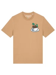 wat? Apparel T-Shirt Coffee waves Braun/Khaki/Beige