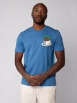 wat? Apparel T-Shirt Coffee waves Blau/Hellblau/Türkis