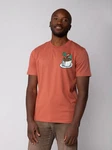 wat? Apparel T-Shirt Coffee waves Orange/Rot/Braun