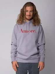 wat? Apparel Hoodie Amore Grau/Hellgrau
