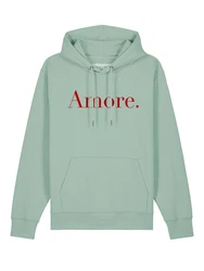 wat? Apparel Hoodie Amore Dunkelgrün/Hellgrün/Grün/Creme/Grau/Türkis