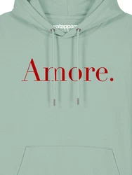 wat? Apparel Hoodie Amore Dunkelgrün/Hellgrün/Grün/Creme/Grau/Türkis