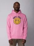 wat? Apparel Hoodie Happy times smiley emoji Rosa