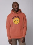 wat? Apparel Hoodie Happy times smiley emoji Orange/Rot