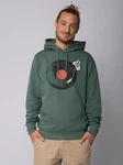 wat? Apparel Hoodie Schallplatte Grün/Dunkelgrün