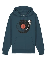 wat? Apparel Hoodie Schallplatte Grün/Dunkelgrün/Türkis