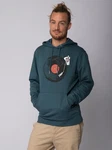 wat? Apparel Hoodie Schallplatte Grün/Dunkelgrün/Türkis
