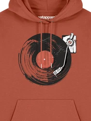 wat? Apparel Hoodie Schallplatte Rot/Orange/Braun
