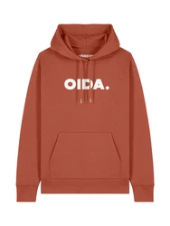 wat? Apparel Hoodie Oida Orange/Rot/Braun