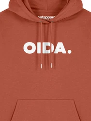 wat? Apparel Hoodie Oida Orange/Rot/Braun
