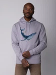 wat? Apparel Hoodie Wal Grau/Hellgrau/Blau