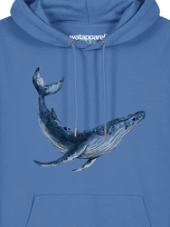 wat? Apparel Hoodie Wal Hellblau/Blau