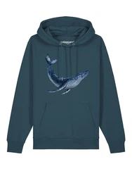 wat? Apparel Hoodie Wal Grün/Türkis/Dunkelgrün